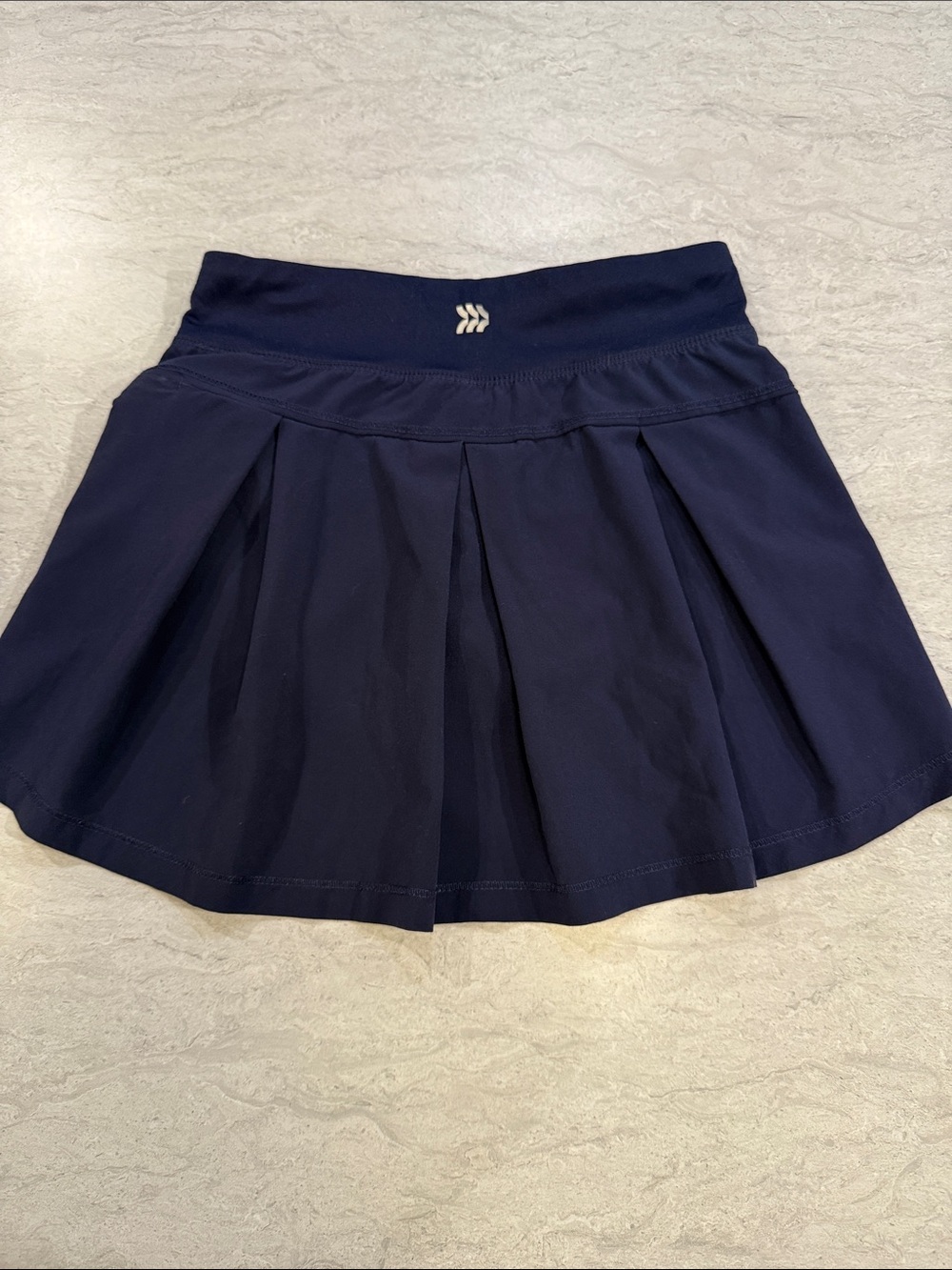 all in motion Navy Pleated Skater Skirt